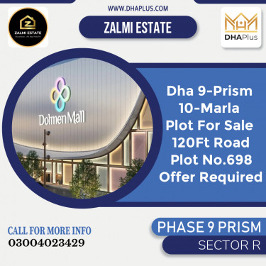 10 Marla Residential Plot for Sale in Sector R -  Phase 9 Prism, Lahore - (DP-40785)