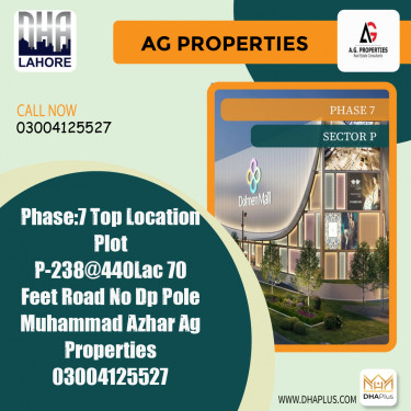 1 Kanal Residential Plot for Sale in Sector P -  Phase 7, Lahore - (DP-40790)