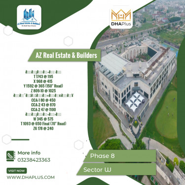 1 Kanal Residential Plot for Sale in Sector W -  Phase 8, Lahore - (DP-40798)