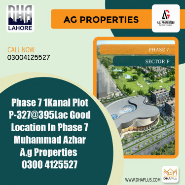 1 Kanal Residential Plot for Sale in Sector P -  Phase 7, Lahore - (DP-40813)
