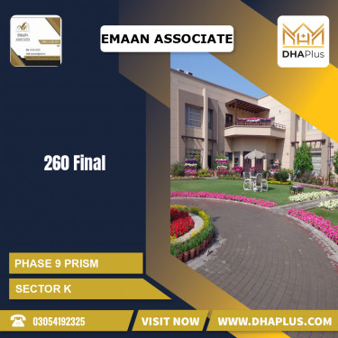 1 Kanal Residential Plot for Sale in Sector K -  Phase 9 Prism, Lahore - (DP-40844)
