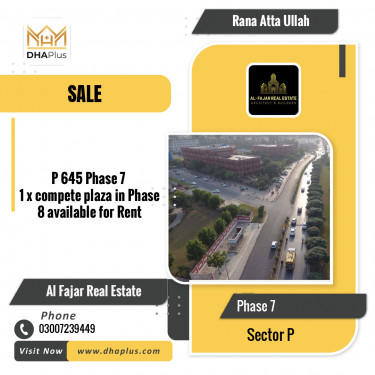1 Kanal Residential Plot for Sale in Sector P -  Phase 7, Lahore - (DP-40860)