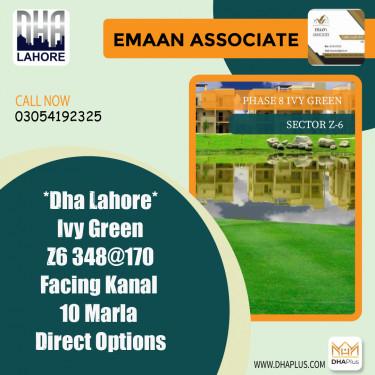 10 Marla Residential Plot for Sale in Sector Z-6 -  Phase 8 Ivy Green, Lahore - (DP-40879)