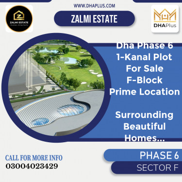 1 Kanal Residential Plot for Sale in Sector F -  Phase 6, Lahore - (DP-40886)