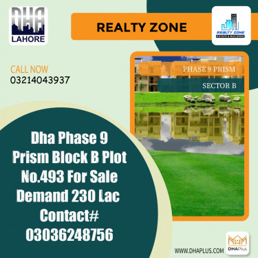 1 Kanal Residential Plot for Sale in Sector B -  Phase 9 Prism, Lahore - (DP-40922)