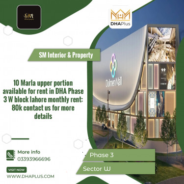 10 Marla Residential Portion for Rent in Sector W -  Phase 3, Lahore - (DP-40944)