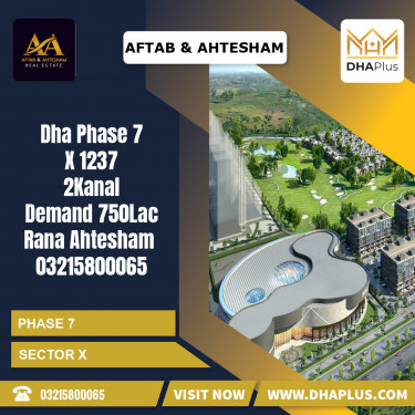 2 Kanal Residential Plot for Sale in Sector X -  Phase 7, Lahore - (DP-40984)