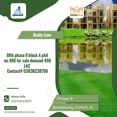 1 Kanal Residential Plot for Sale in Broadway Commercial A -  Phase 8, Lahore - (DP-40988)