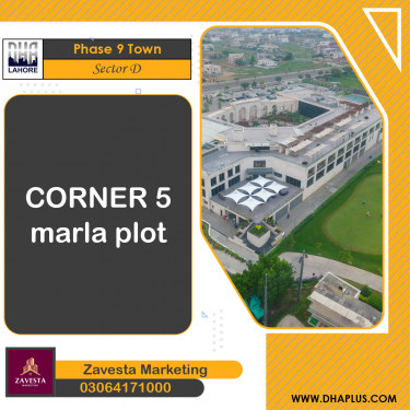 5 Marla Residential Plot for Sale in Sector D -  Phase 9 Town, Lahore - (DP-41019)