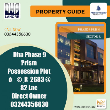 5 Marla Residential Plot for Sale in Sector R -  Phase 9 Prism, Lahore - (DP-41040)