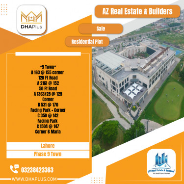 5 Marla Residential Plot for Sale in Phase 9 Town, Lahore - (DP-41064)