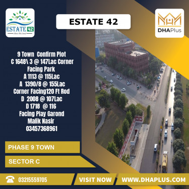 5.6 Marla Residential Plot for Sale in Sector C -  Phase 9 Town, Lahore - (DP-41076)