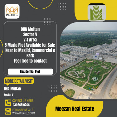5 Marla Residential Plot for Sale in Sector V -  DHA Multan, Multan - (DP-41085)