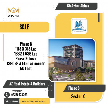 1 Kanal Residential Plot for Sale in Sector X -  Phase 8, Lahore - (DP-41124)