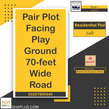 2 Kanal Residential Plot for Sale in Sector B -  Phase 6, Lahore - (DP-41147)