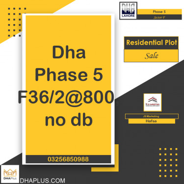 1 Kanal Residential Plot for Sale in Sector F -  Phase 5, Lahore - (DP-41149)