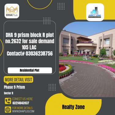 5 Marla Residential Plot for Sale in Sector R -  Phase 9 Prism, Lahore - (DP-41187)