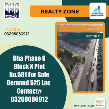 1 Kanal Residential Plot for Sale in Sector X -  Phase 8, Lahore - (DP-41193)