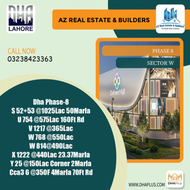 1 Kanal Residential Plot for Sale in Sector W -  Phase 8, Lahore - (DP-41208)