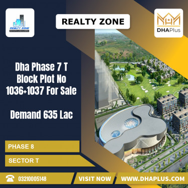 1 Kanal Residential Plot for Sale in Sector T -  Phase 8, Lahore - (DP-41227)