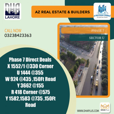 1 Kanal Residential Plot for Sale in Sector U -  Phase 7, Lahore - (DP-41286)