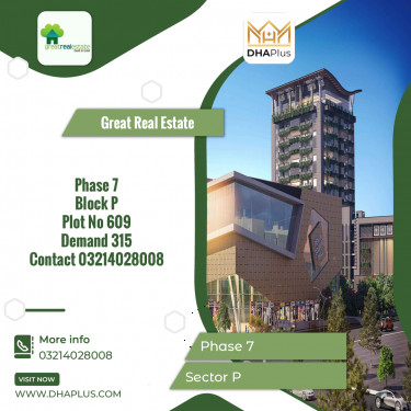 1 Kanal Residential Plot for Sale in Sector P -  Phase 7, Lahore - (DP-41300)
