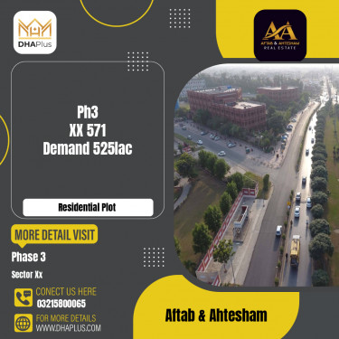 1 Kanal Residential Plot for Sale in Sector XX -  Phase 3, Lahore - (DP-41334)