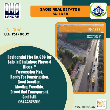 8 Marla Residential Plot for Sale in Sector Y -  Phase 8, Lahore - (DP-41399)