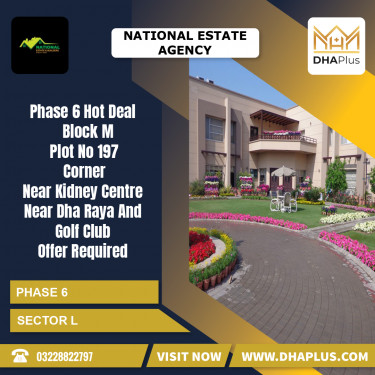 1 Kanal Residential Plot for Sale in Sector L -  Phase 6, Lahore - (DP-41413)