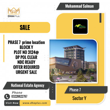 1 Kanal Residential Plot for Sale in Sector Y -  Phase 7, Lahore - (DP-41414)