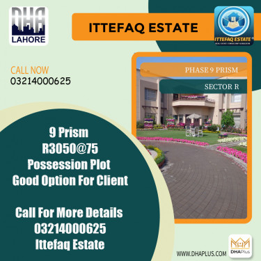 5 Marla Residential Plot for Sale in Sector R -  Phase 9 Prism, Lahore - (DP-41420)