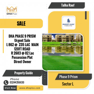 1 Kanal Residential Plot for Sale in Sector L -  Phase 9 Prism, Lahore - (DP-41429)