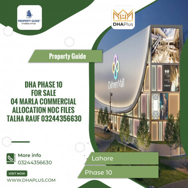4 Marla Commercial File for Sale in Phase 10, Lahore - (DP-41460)