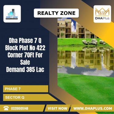 1 Kanal Residential Plot for Sale in Sector Q -  Phase 7, Lahore - (BP-41645)
