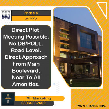 1 Kanal Residential Plot for Sale in Sector S -  Phase 8, Lahore - (BP-41671)