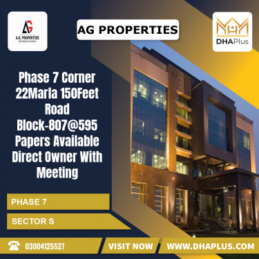22 Marla Residential Plot for Sale in Sector S -  Phase 7, Lahore - (BP-41876)