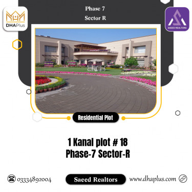 1 Kanal Residential Plot for Sale in Sector R -  Phase 7, Lahore - (BP-41906)