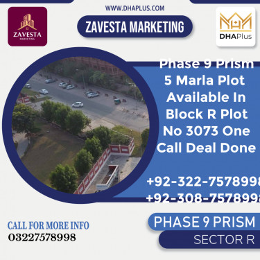 5 Marla Residential Plot for Sale in Sector R -  Phase 9 Prism, Lahore - (BP-42034)