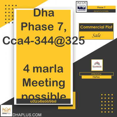 4 Marla Commercial Plot for Sale in Sector CC4 Commercial -  Phase 7, Lahore - (BP-42255)