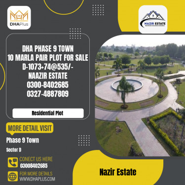 10 Marla Residential Plot for Sale in Sector D -  DHA Phase 9 Town, Lahore - (BP-42931)