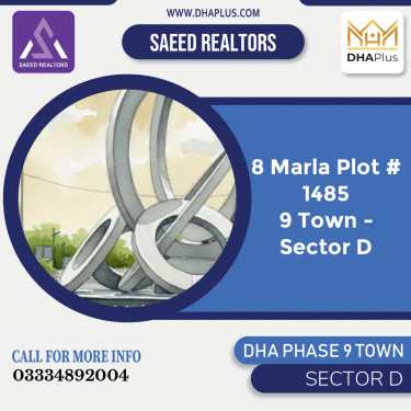 8 Marla Residential Plot for Sale in Sector D - DHA Phase 9 Town, Lahore - (BP-43268)