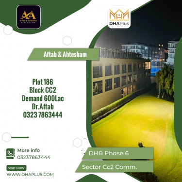 4 Marla Commercial Plot for Sale in Sector CC2 Commercial - DHA Phase 6, Lahore - (BP-43319)