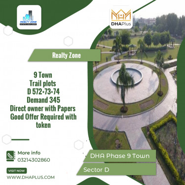 3 Kanal Residential Plot for Sale in Sector D - DHA Phase 9 Town, Lahore - (BP-43804)