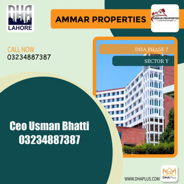 10 Marla Residential Plot for Sale in Sector Y, DHA Phase 7, Lahore - (BP-44600)