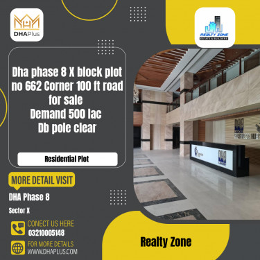 1 Kanal Residential Plot for Sale in Sector X, DHA Phase 8, Lahore - (BP-44611)
