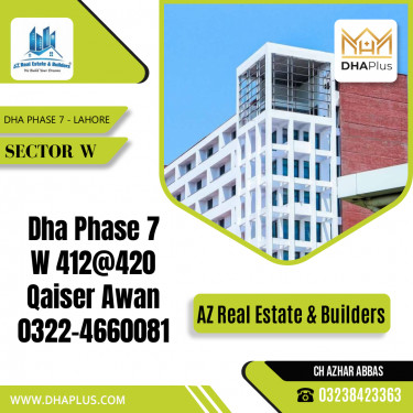 1 Kanal Residential Plot for Sale in Sector W, DHA Phase 7, Lahore - (BP-44734)