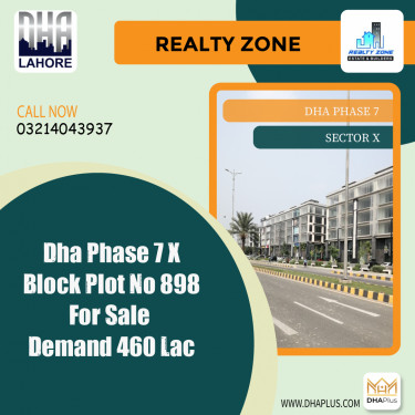 1 Kanal Residential Plot for Sale in Sector X, DHA Phase 7, Lahore - (BP-45095)