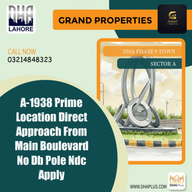 5 Marla Residential Plot for Sale in Sector A, DHA Phase 9 Town, Lahore - (BP-45108)