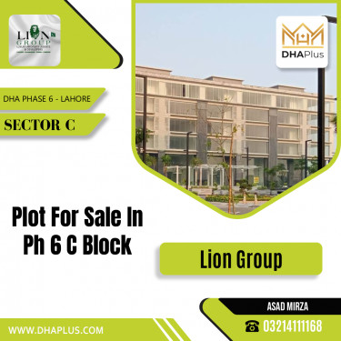 1 Kanal Residential Plot for Sale in Sector C, DHA Phase 6, Lahore - (BP-45167)