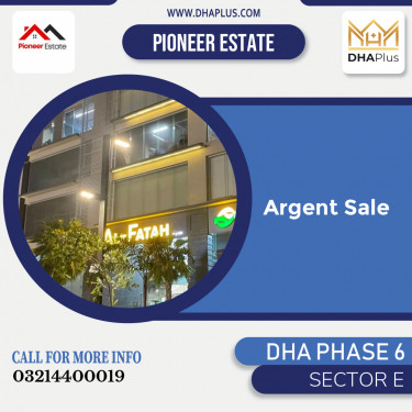 5 Marla Residential Plot for Sale in Sector E, DHA Phase 6, Lahore - (BP-45170)